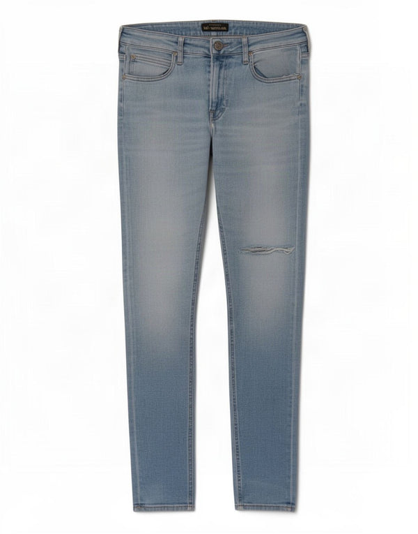 Blugi skinny învechiți Malone pentru bărbați Lee W32 L32 Bumbac albastru