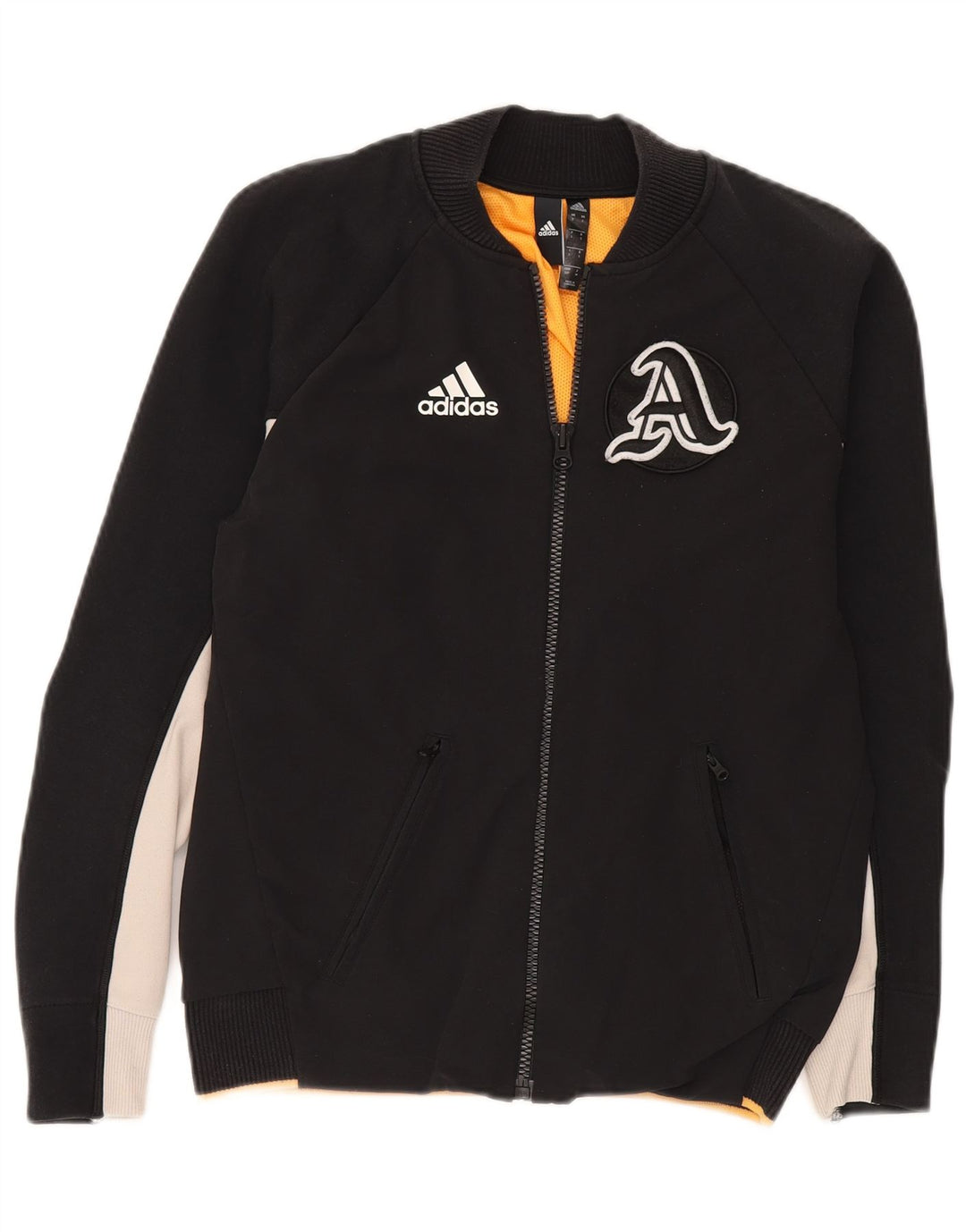 Jachetă de top pentru trening grafic ADIDAS pentru bărbați, nailon, mic, negru
