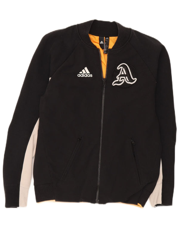 Jachetă de top pentru trening grafic ADIDAS pentru bărbați, nailon, mic, negru