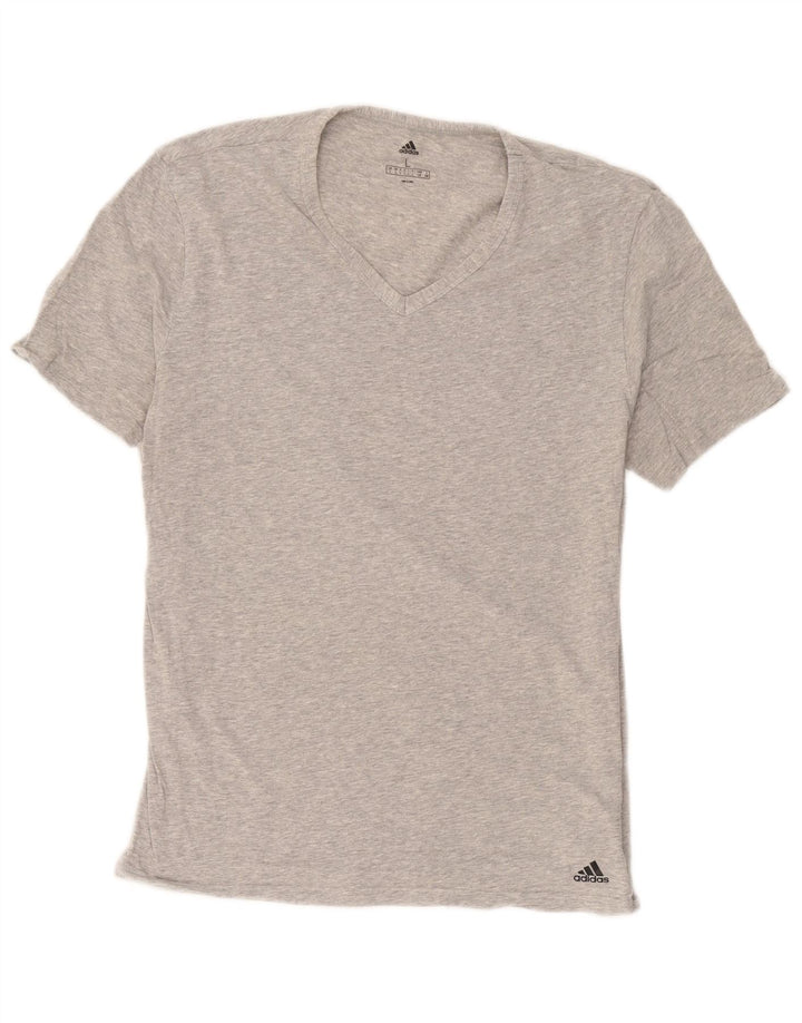 Tricou pentru bărbați Adidas Top mare bumbac gri