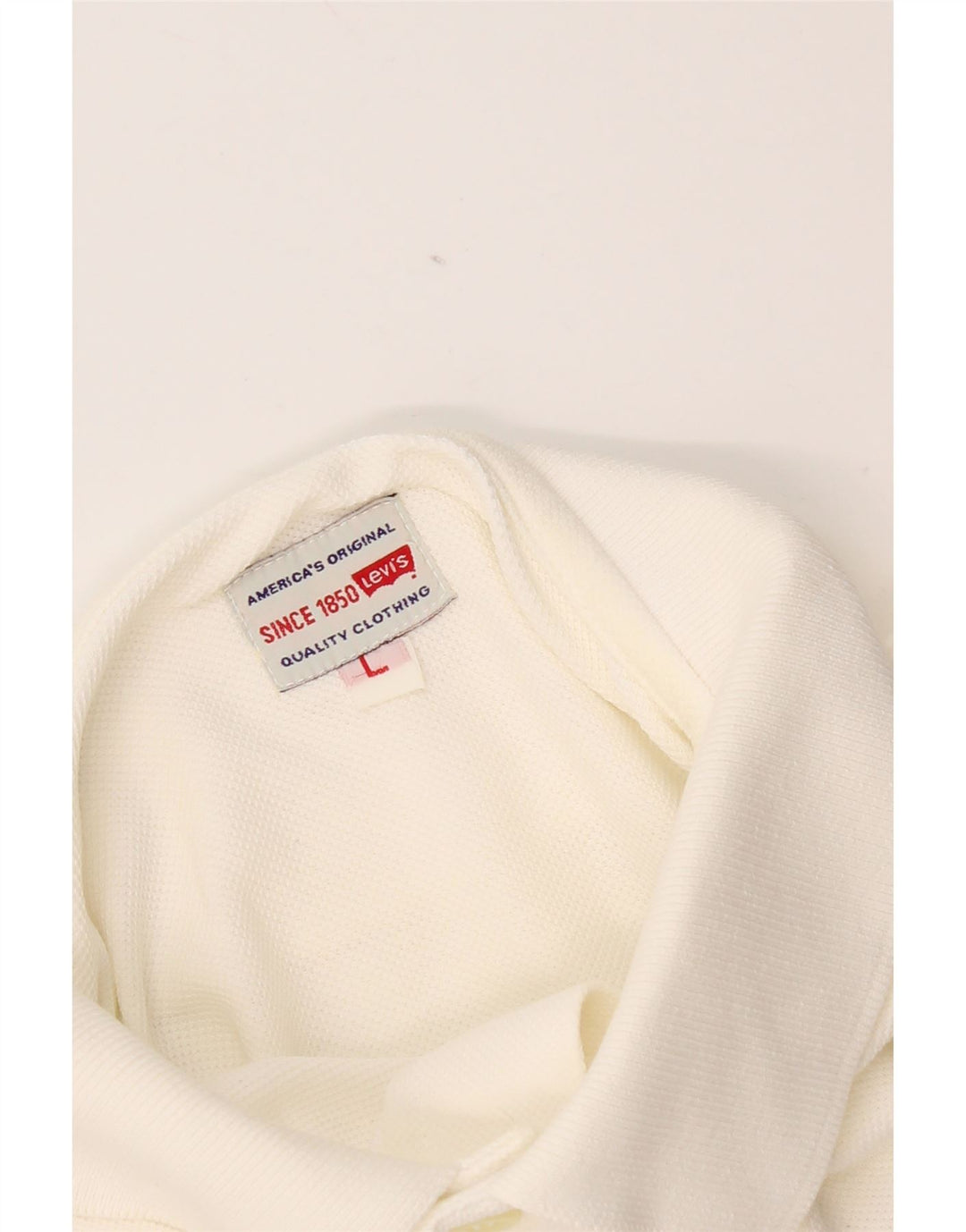 Tricou polo pentru bărbați Levi's, mare, alb