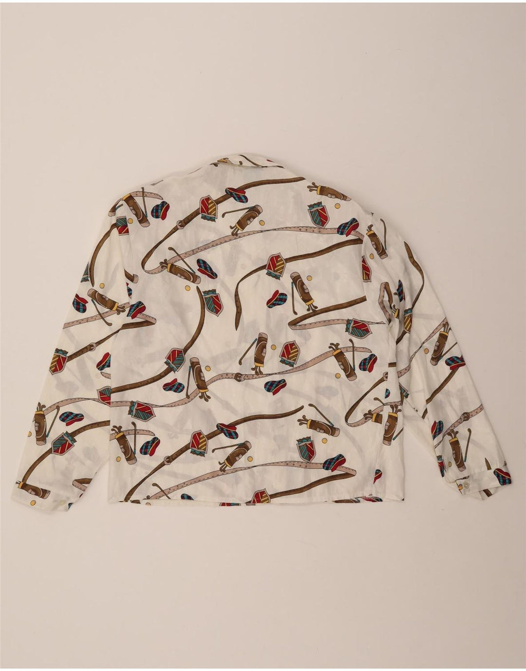 Bluză cămașă pentru femei CANDA cu model abstract IT 46 Poliester alb mare