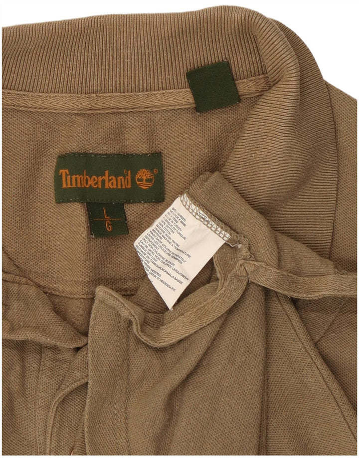 Tricou polo pentru bărbați Timberland, mare, bej, bumbac