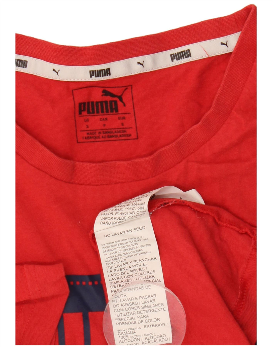 Tricou grafic Puma pentru bărbați Top mic bumbac roșu