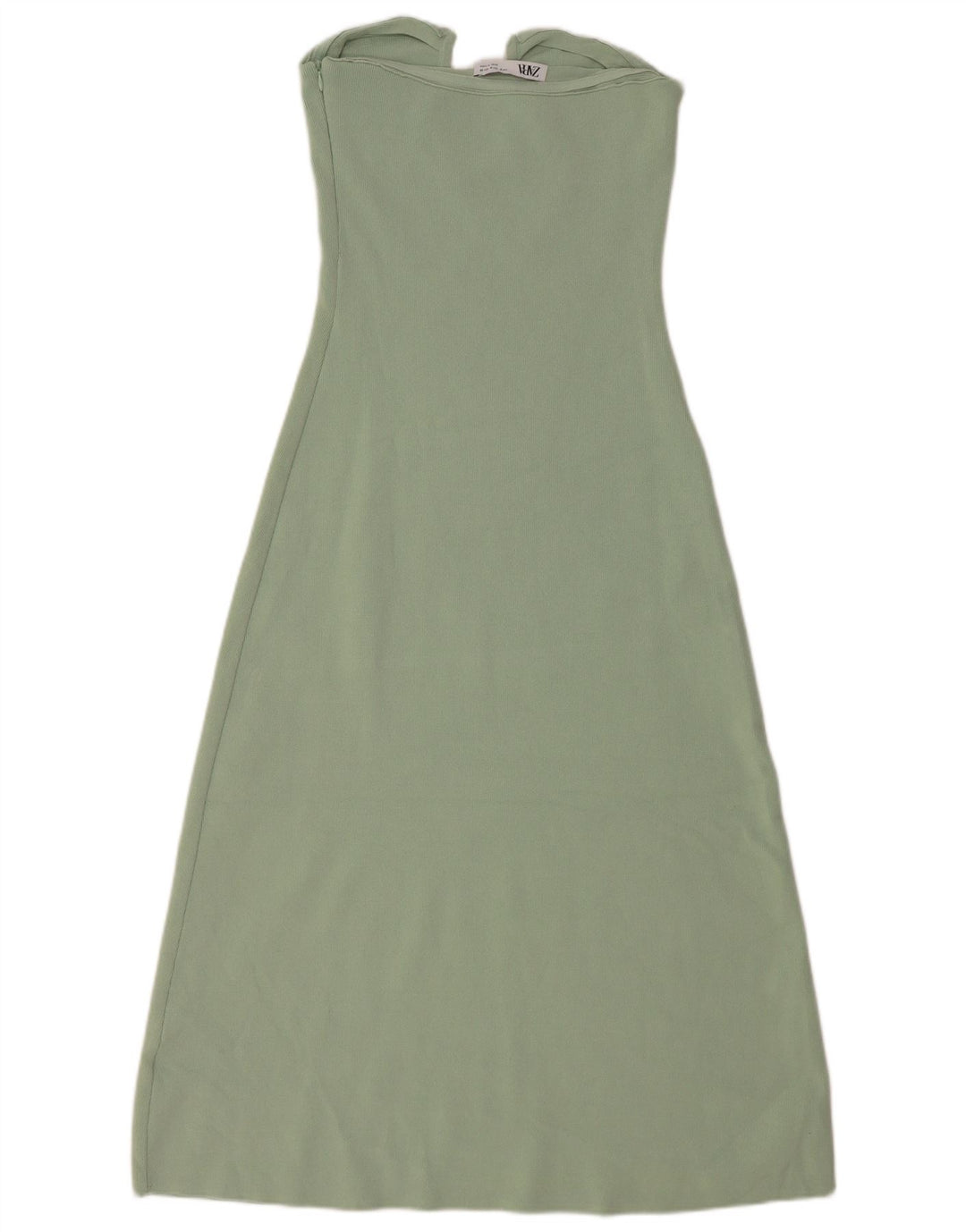 Rochie fără bretele pentru femei Zara UK 12 Medium Green Viscose