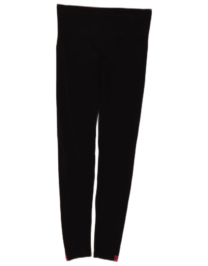 Calvin Klein Leggings cu grafică pentru femei UK 8 Small Poliamidă neagră