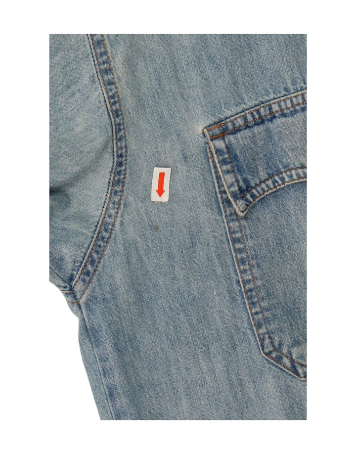CASUCCI Mens Denim Shirt Medium Blue Vintage Casucci and Second-Hand Casucci from Messina Hembry 