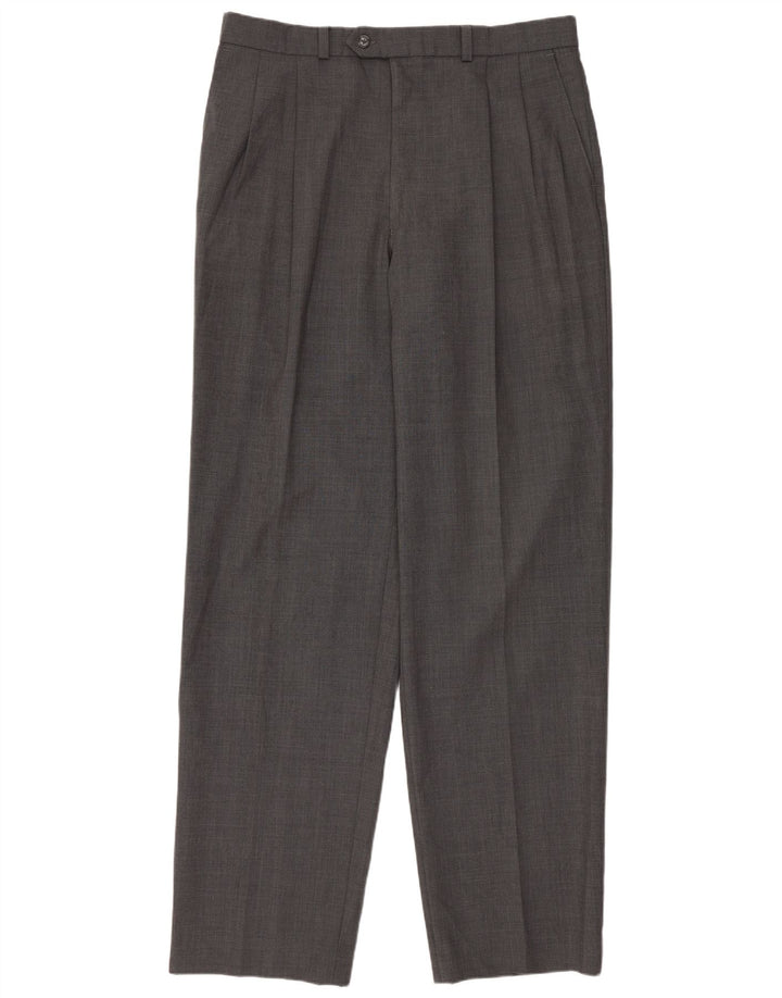 Marks & Spencer Pantaloni de costum pentru bărbați L34 L33 Lână gri