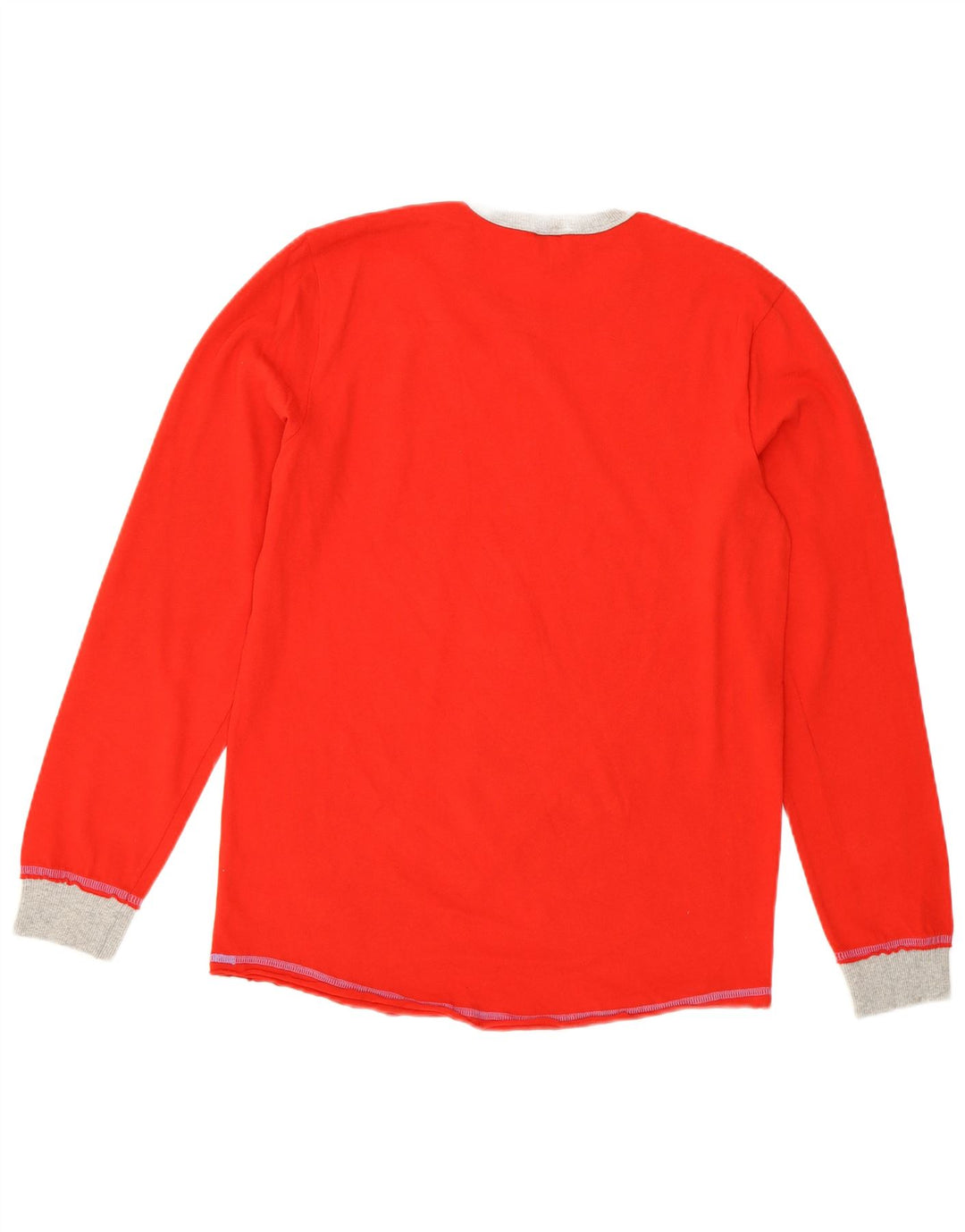 BENETTON pentru femei Peanuts Graphic Top cu mânecă lungă UK 14 Medium Red Cartoon