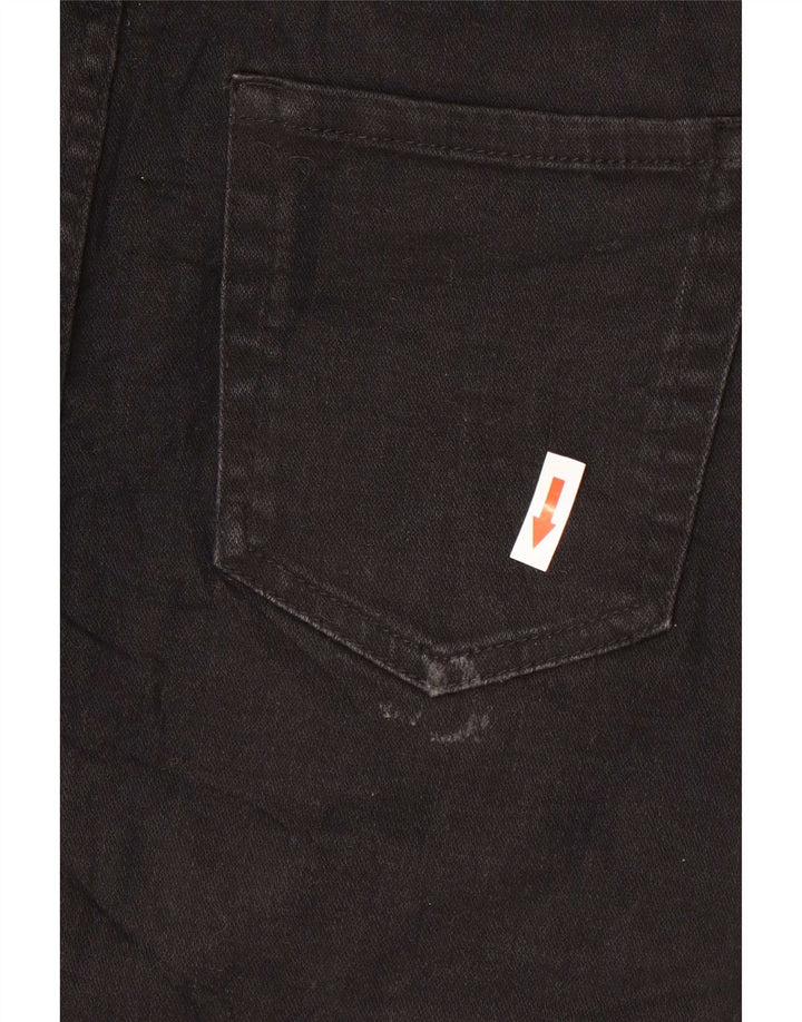 Fusta Mini Denim Zara Femei Medium W28 Negru