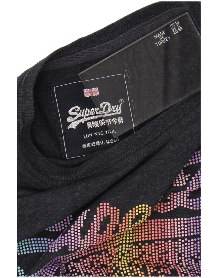 Tricou grafic SUPERDRY pentru femei Top UK 10 Small Gri