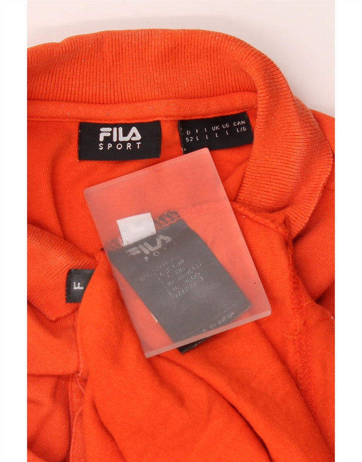 Tricou Polo Fila Barbati Mare Bumbac Portocaliu