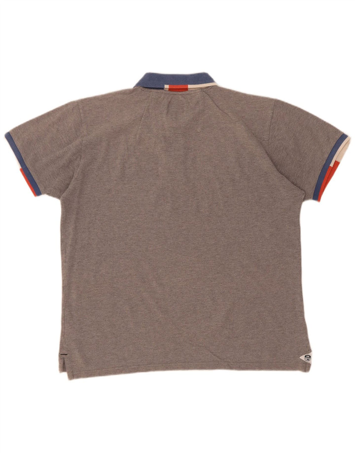 Tricou polo pentru bărbați North Sails, mare, gri, bumbac color bloc