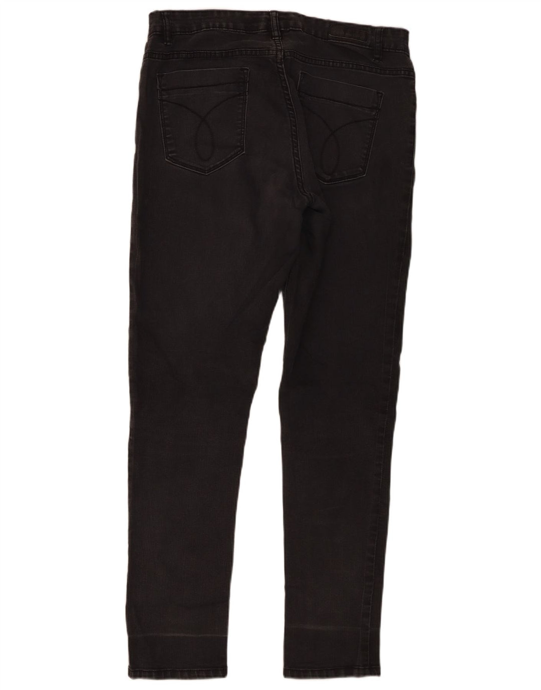 Blugi Calvin Klein pentru femei cu jambiere US 14 Large W32 L30 Bumbac gri