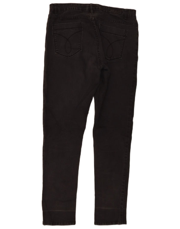 Blugi Calvin Klein pentru femei cu jambiere US 14 Large W32 L30 Bumbac gri