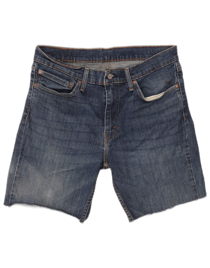 Pantaloni scurți din blugi pentru bărbați LEVI'S 511 W34, bumbac albastru mare