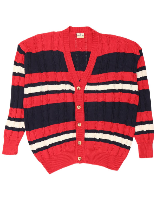 Pulover cardigan pentru bărbați Trussardi IT 50 Medium Bleumarin Colorblock
