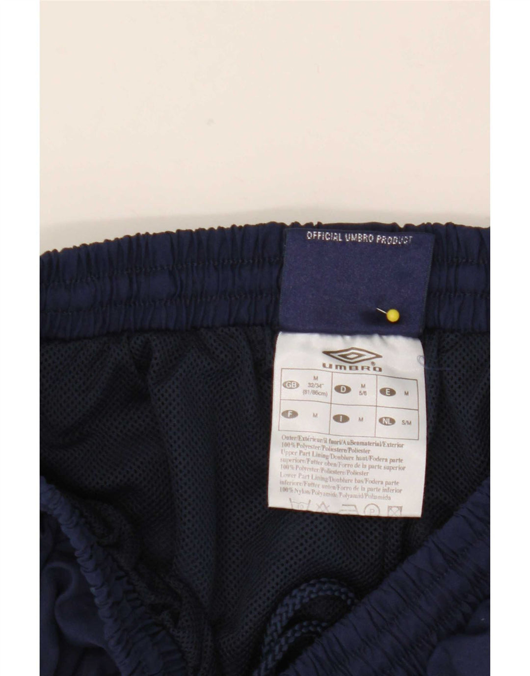 Pantaloni de trening pentru bărbați Umbro Pantaloni de jogging Mediu Nailon bleumarin