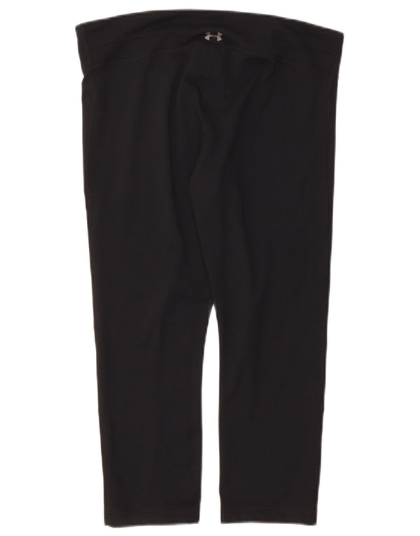 Leggings Capri Under Armour pentru femei UK 16 Poliester negru mare