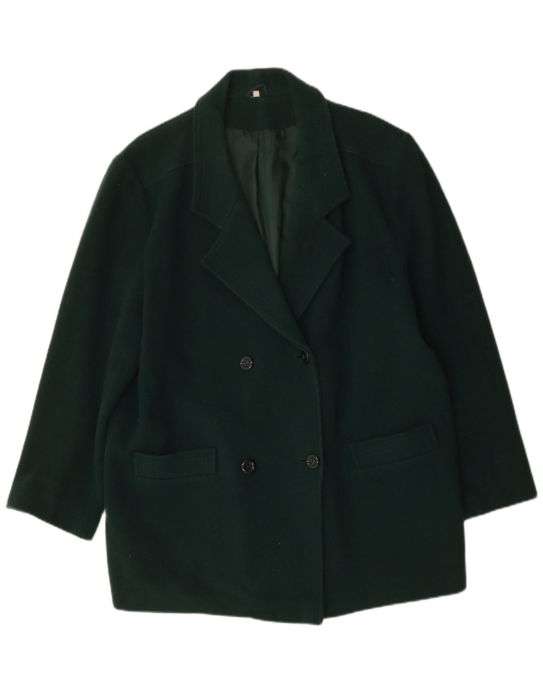 Palton supradimensionat pentru femei Vintage UK 18 XL Lână nouă verde