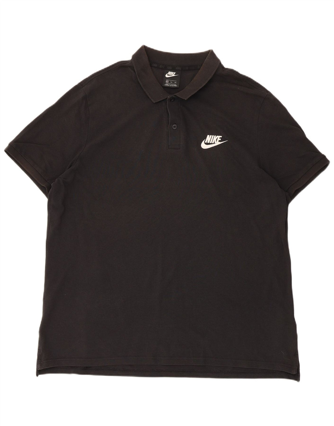 Tricou polo Nike pentru bărbați 2XL, bumbac negru