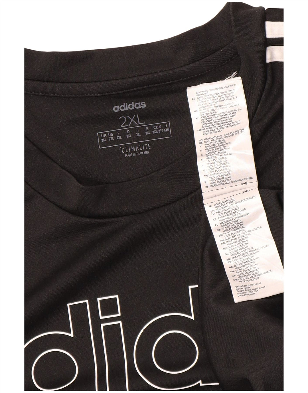Tricou Adidas Climalite Graphic Top 2XL Negru Poliester