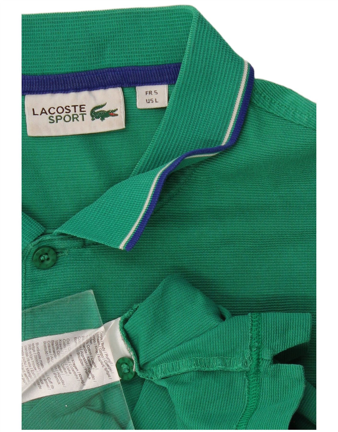 Tricou polo pentru bărbați LACOSTE Mărimea 5, bumbac verde mare
