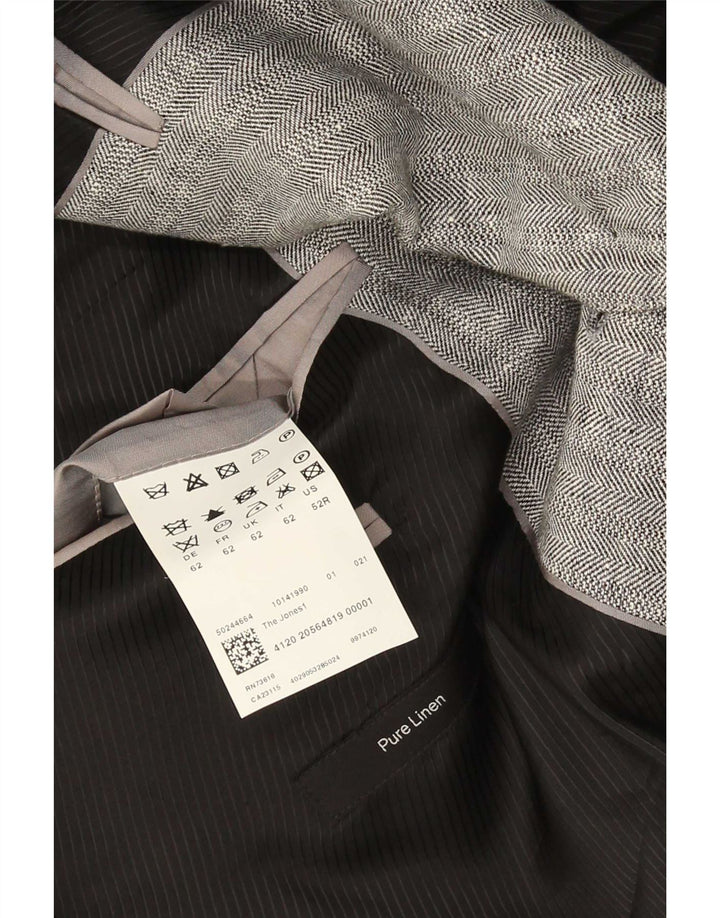 Blazer pentru bărbați Hugo Boss, cu 2 nasturi, EU 62 6XL, in gri