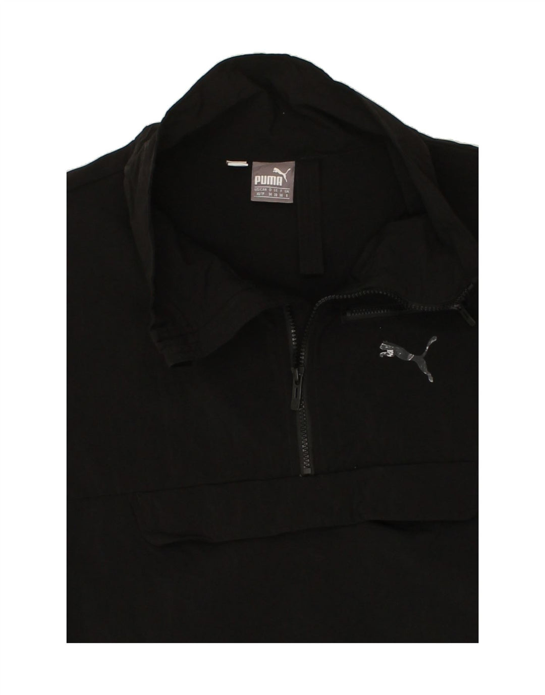 PUMA Womens Anorak Jacket UK 8 Small Black Nylon Vintage Puma and Second-Hand Puma from Messina Hembry 