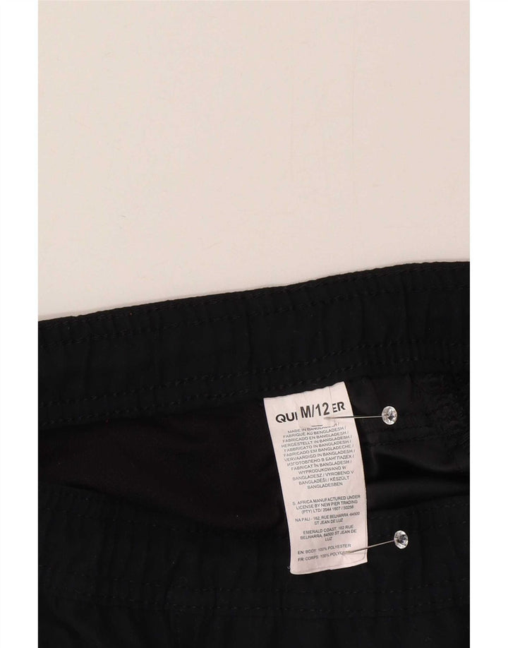 Pantaloni scurți de înot Quiksilver băieți 11-12 ani poliester negru mediu