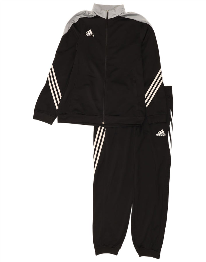 Trening complet pentru bărbați Adidas, mare, negru, poliester color bloc