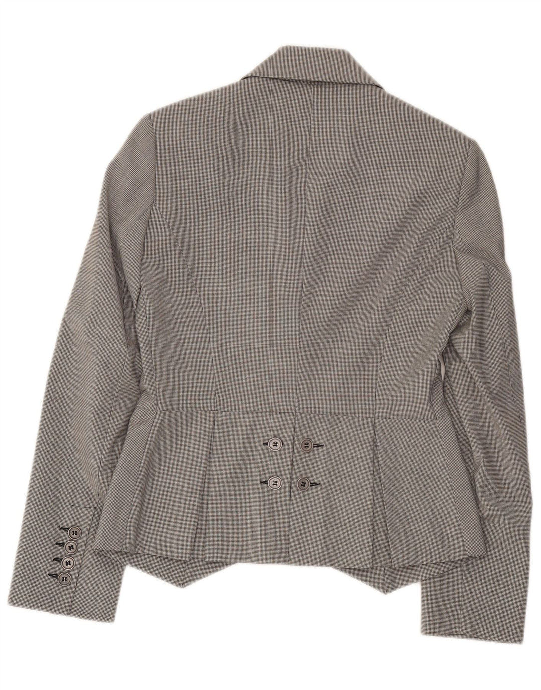 Germano Zama Sacou blazer pentru femei cu 2 nasturi UK 12 Medium Gri Check