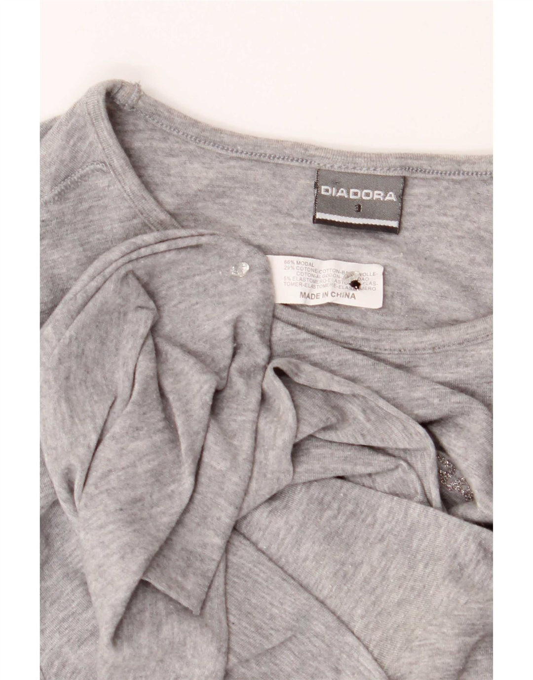 Tricou pentru femei Diadora Top US 3 Small Gri Modal