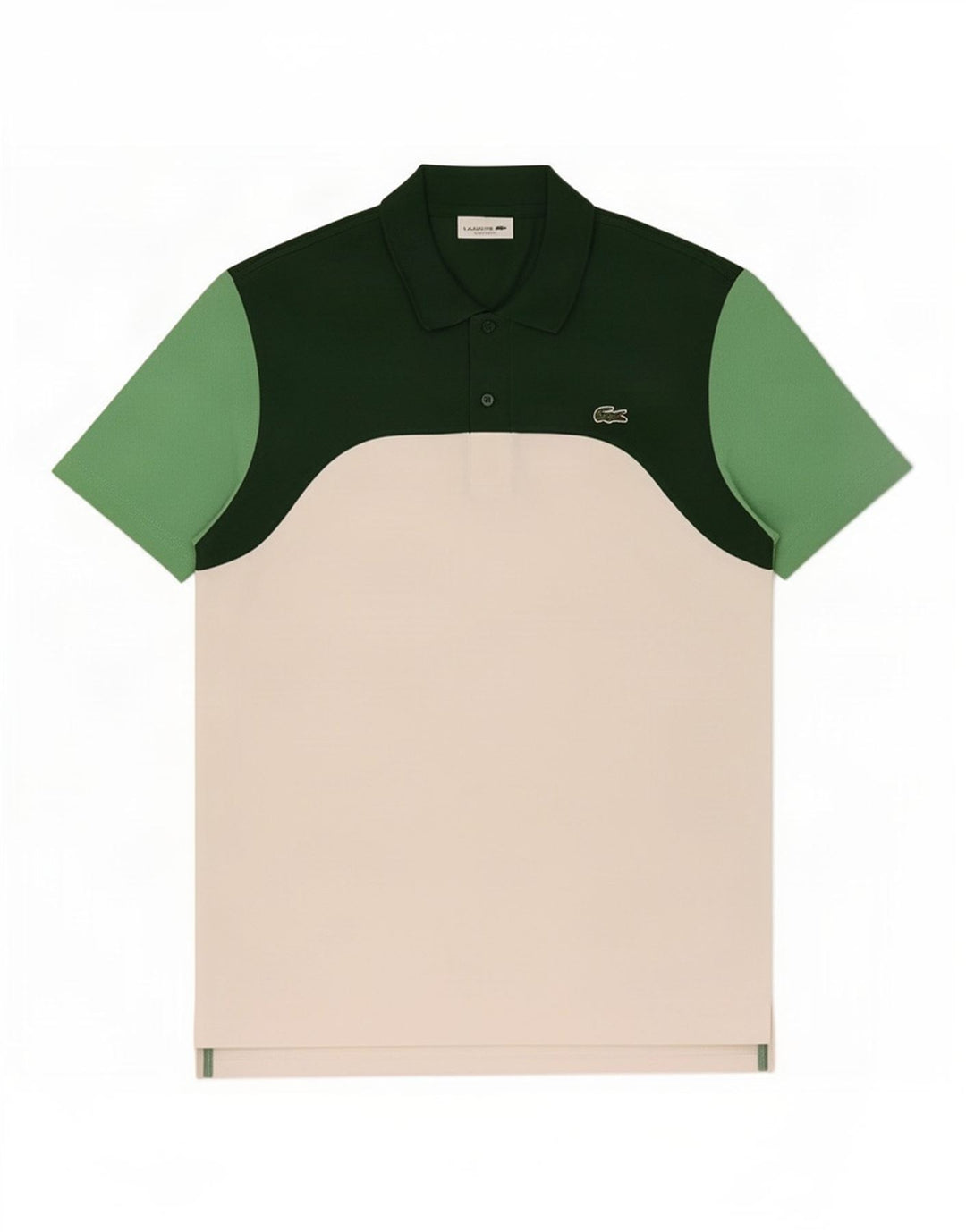 Tricou polo Lacoste pentru bărbați, cu formă regulată, verde mediu