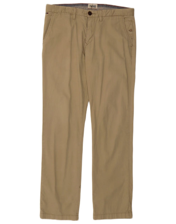Pantaloni chino drepți pentru bărbați Tommy Hilfiger L32 L32 bumbac bej