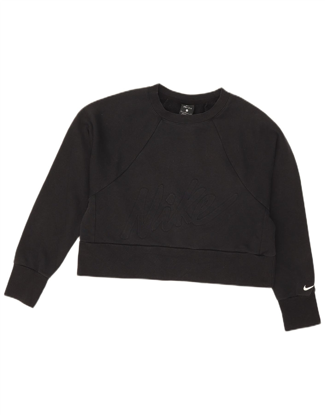 Pulover pentru femei Nike Dri Fit Graphic Oversized Hanorac UK 10 Mic Negru