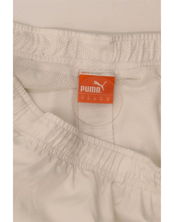 Pantaloni scurți sport Puma pentru bărbați, alb mediu
