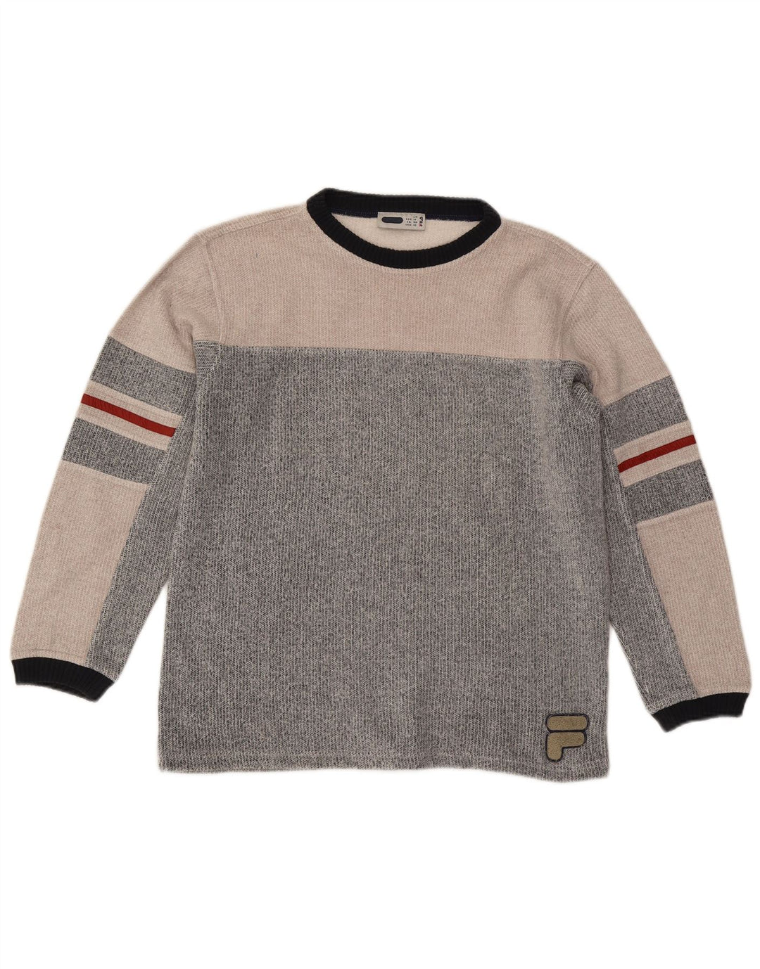 Pulover Fila pentru băieți 13-14 ani, mare, gri Colorblock