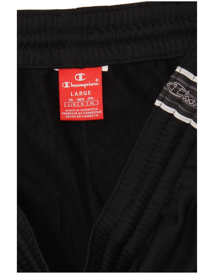 Pantaloni de trening grafic pentru bărbați Champion, mari, negri