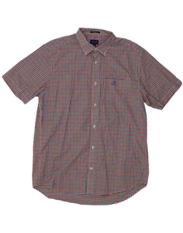 Cămașă cu mânecă scurtă pentru bărbați Gant Mărimea 17 1/2 XL, multicoloră