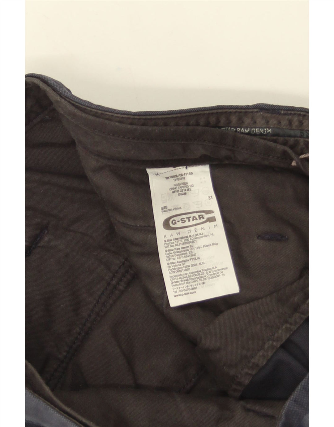 Pantaloni scurti cargo pentru bărbați G-Star W31, bumbac, albastru bleumarin mediu