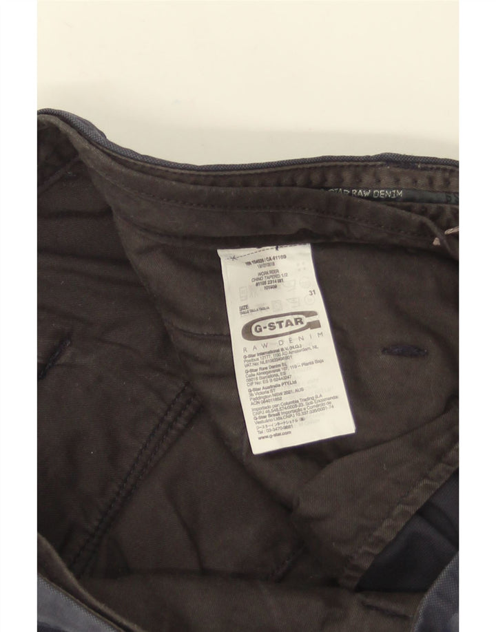Pantaloni scurti cargo pentru bărbați G-Star W31, bumbac, albastru bleumarin mediu