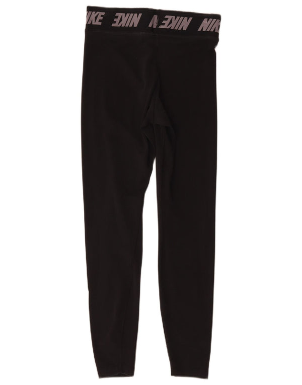Leggings grafic Nike pentru femei UK 8 Small Black