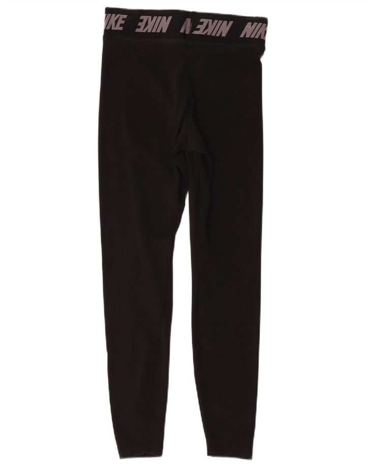 Leggings grafic Nike pentru femei UK 8 Small Black