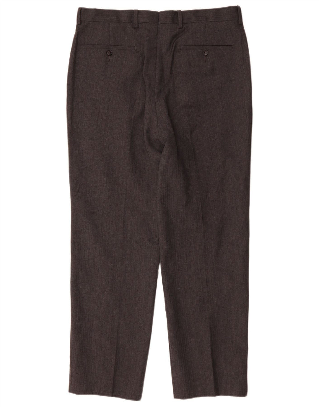 Marks & Spencer Pantaloni de costum drepți croiți pentru bărbați L34 L30 gri
