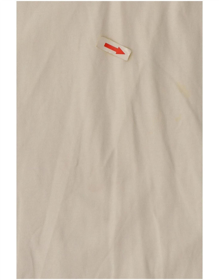 Massimo Dutti Tricou supradimensionat pentru femei Top UK 10 Small White Bumbac
