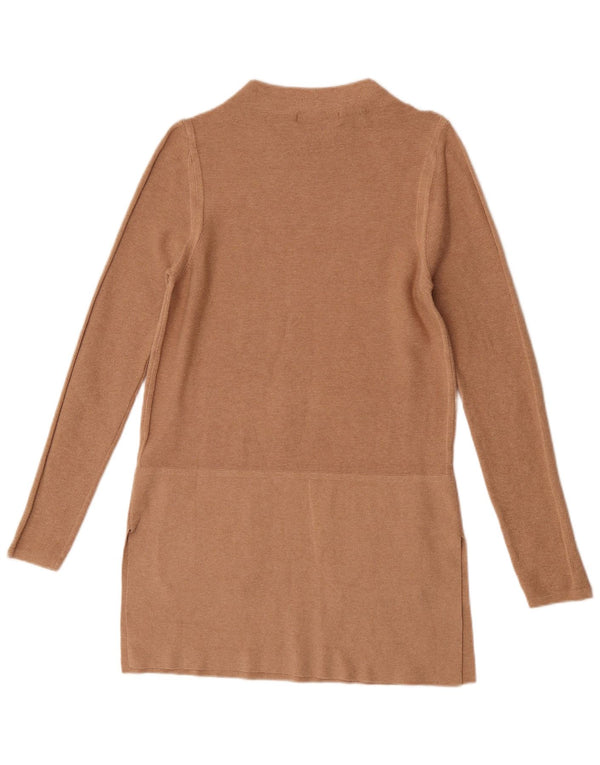 Rochie pulover cu mânecă lungă pentru femei Marks & Spencer UK 10 mic bumbac bej