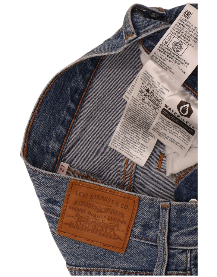 Fusta denim distressed Levi's W27 Bumbac albastru mic