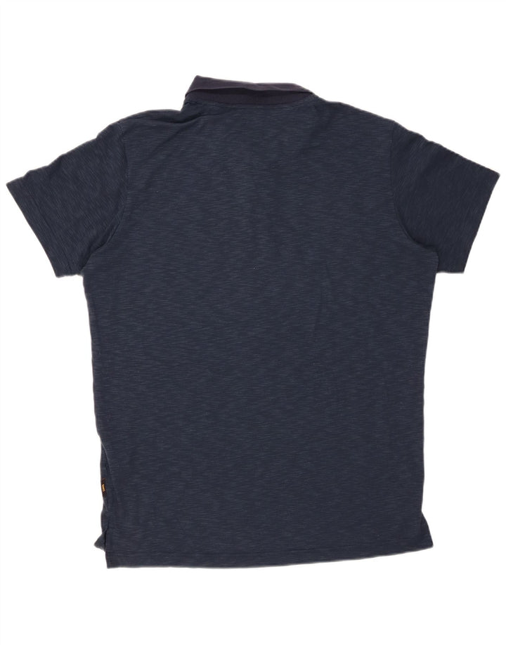 JACK WOLFSKIN Tricou polo pentru bărbați Marea Britanie 38 Poliester cu pete albastru bleumarin mic