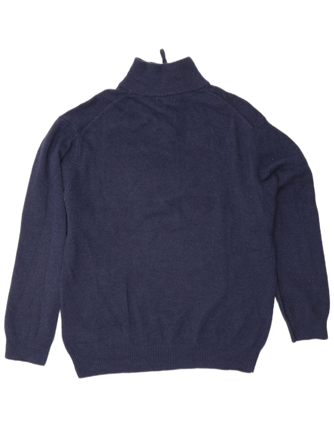 Pulover pentru bărbați Kappa, cu fermoar, cu gât, 2XL, lână virgină bleumarin